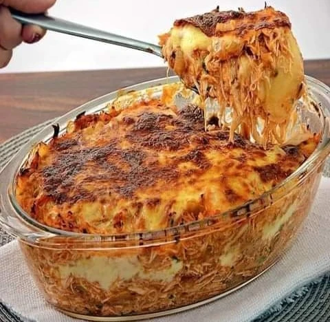 Como fazer lasanha de batata com frango