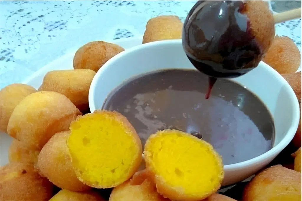 bolinho de chuva de cenoura