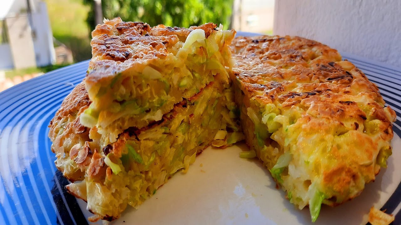 Torta de repolho de frigideira