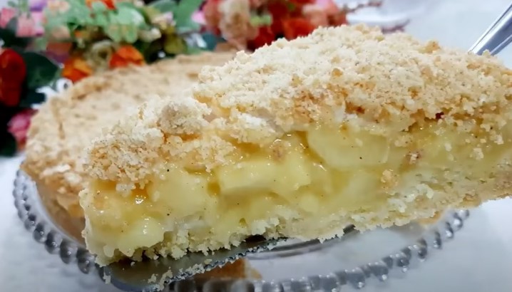 Torta de maçã cremosa