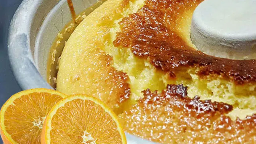 Bolo de laranja molhadinho