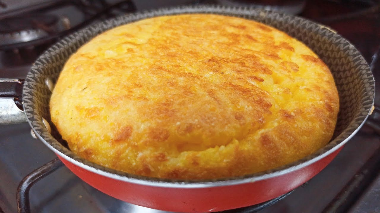 Como fazer pão de maisena de frigideira 