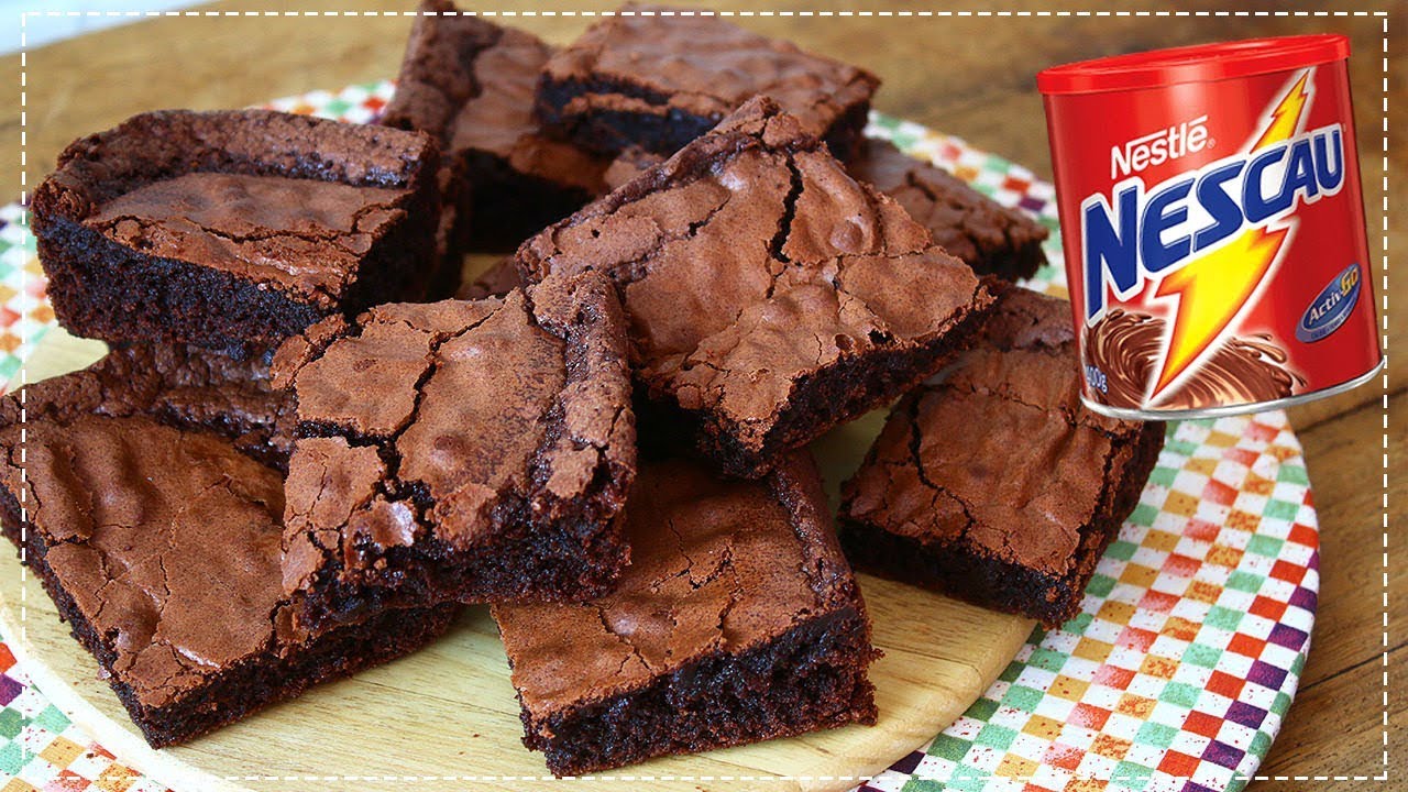 Como fazer brownie de nescau