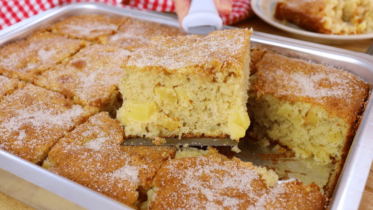 Como fazer bolo de maçã