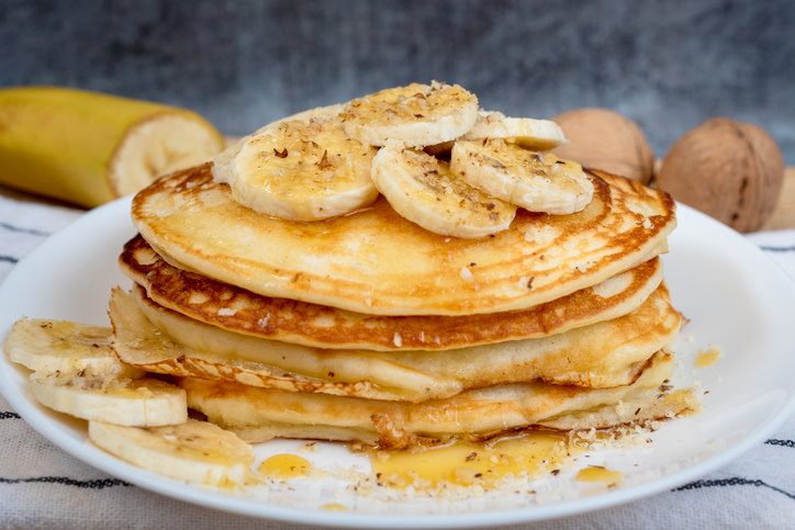 Panqueca de banana com aveia