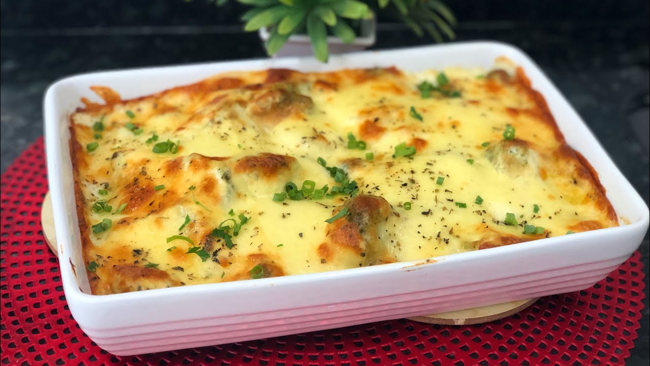 brócolis gratinado no forno