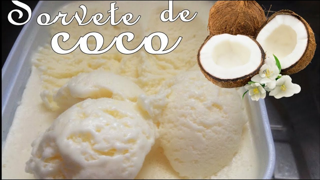 Como fazer sorvete de coco na travessa