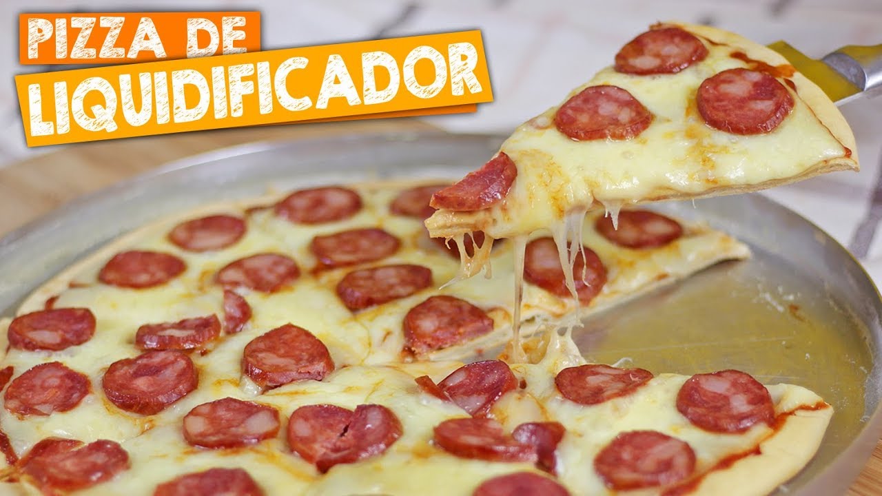 Como fazer pizza de liquidificador