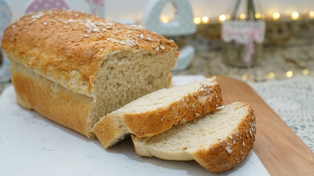 pão caseiro de aveia e mel