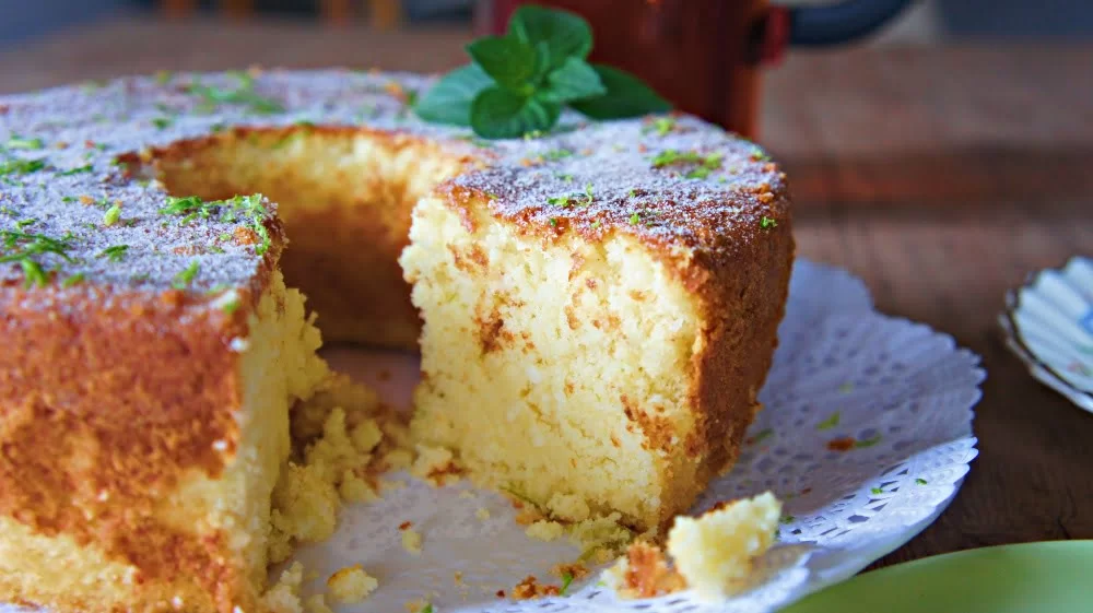 bolo de ricota com limão