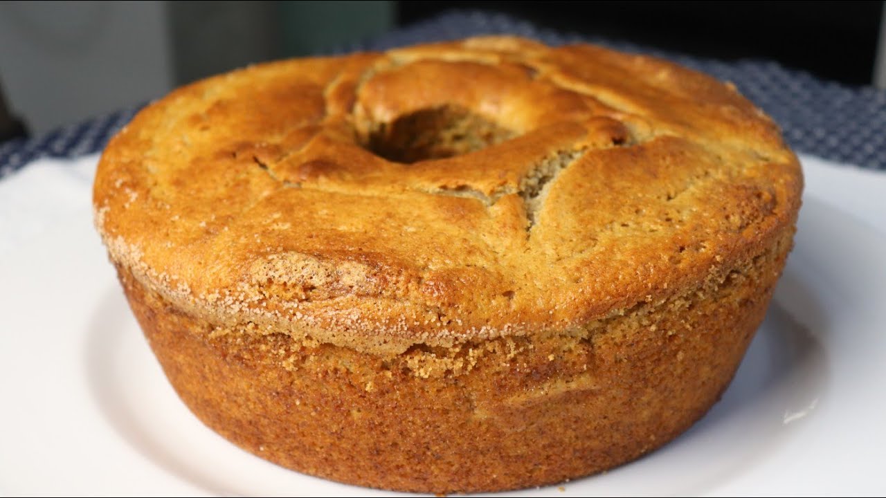 bolo de maçã com banana fofinho