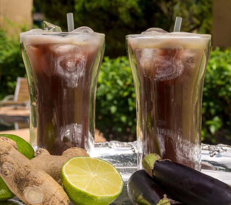 Suco de berinjela para o colesterol