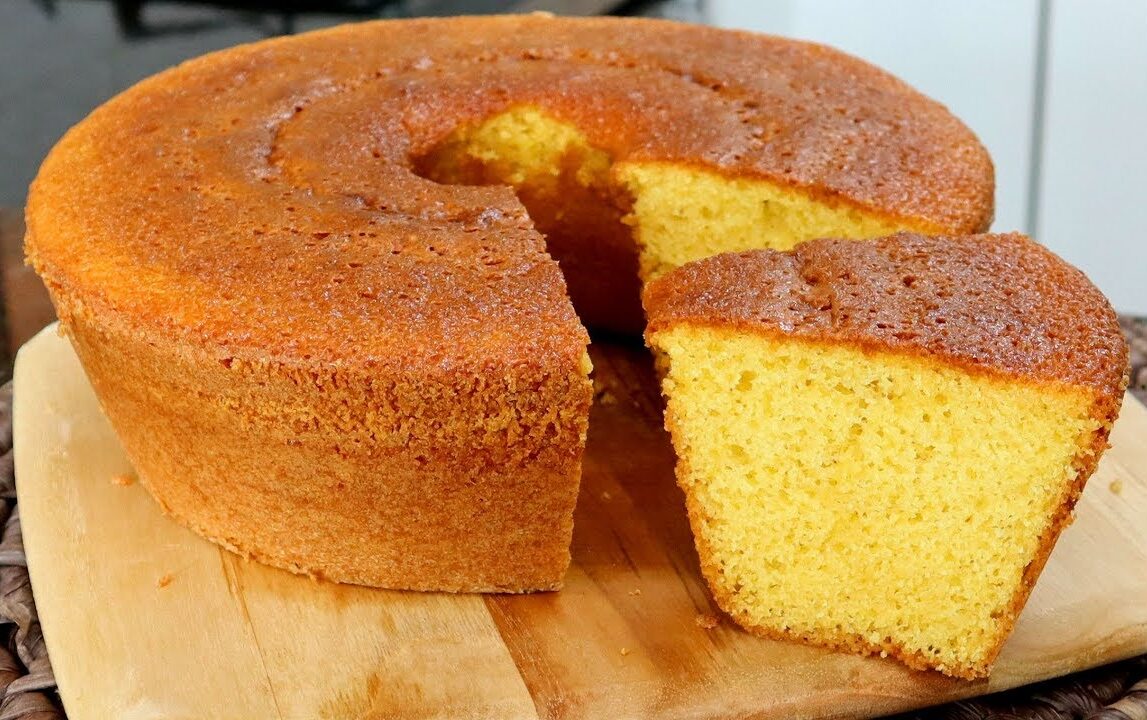 Bolo de fubá caipira