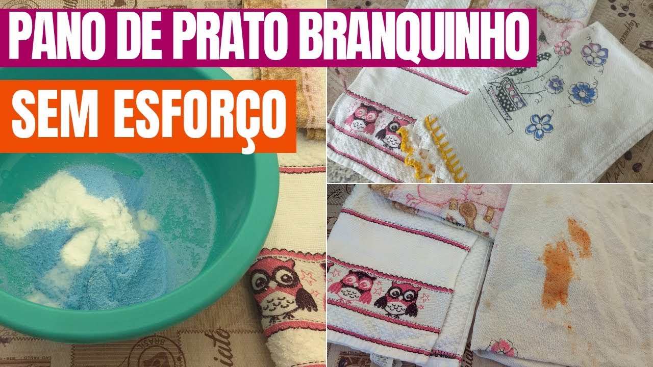 misturinha caseira para limpar panos de prato