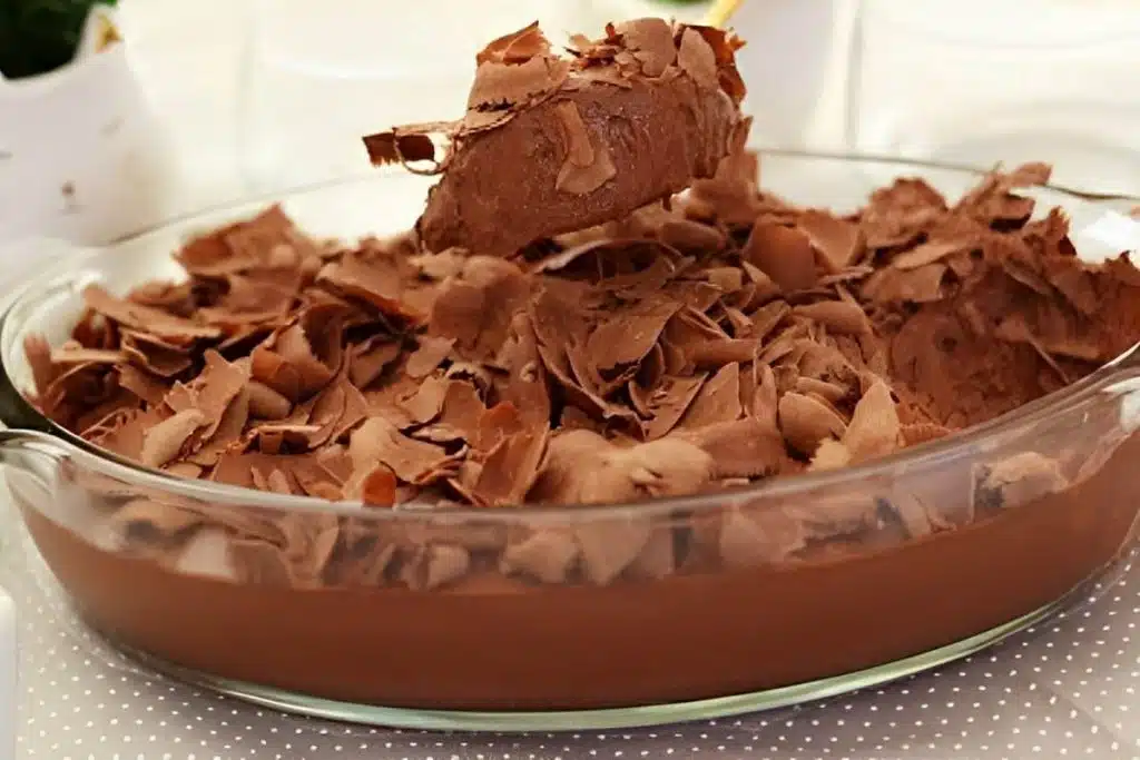 mousse de chocolate