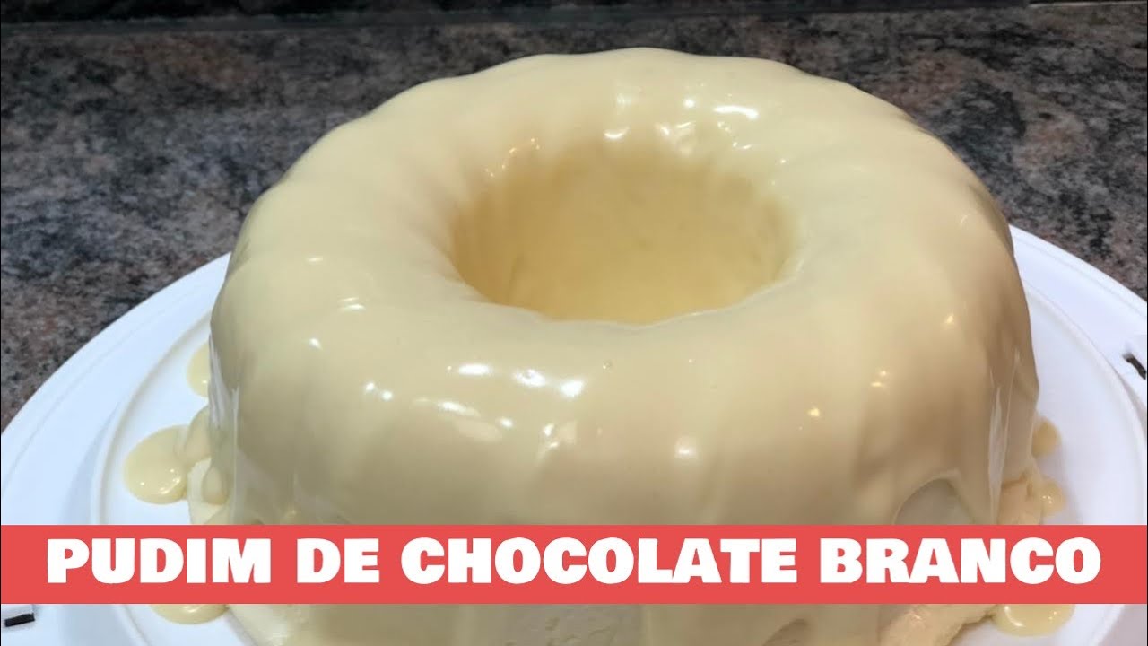 pudim de chocolate branco