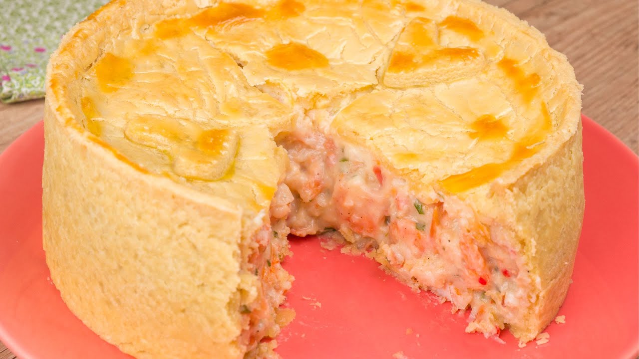 torta salgada de camarão