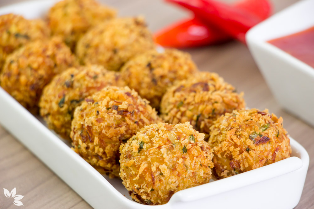 Bolinho de arroz com atum