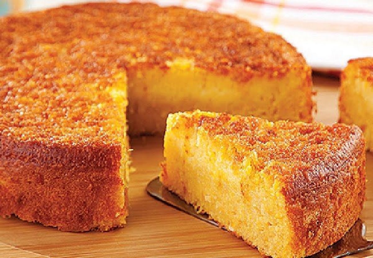 Bolo de milho original da fazenda