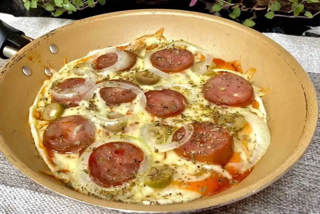 pizza de frigideira