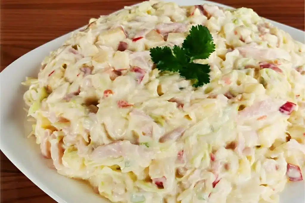 salada de repolho cremosa