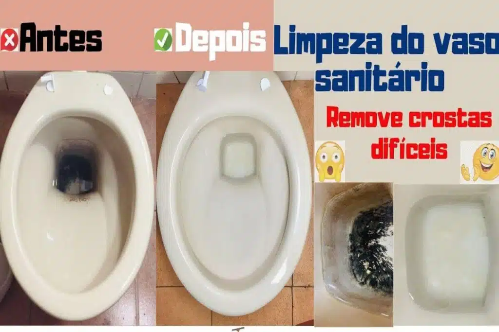 tirar encardido do vaso sanitário