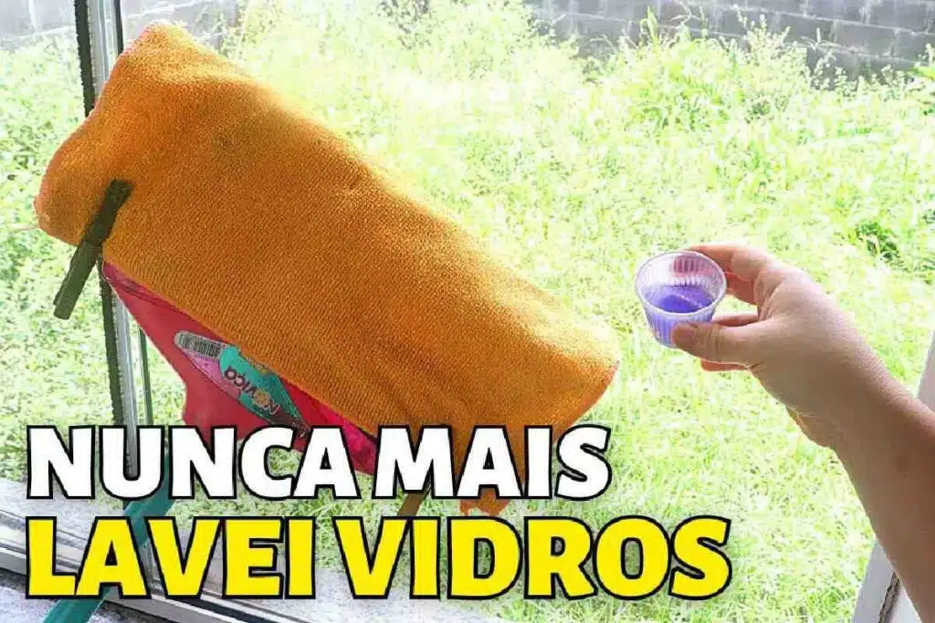 Misturinha caseira para limpar vidros