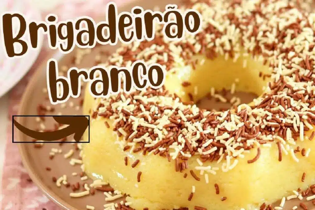 Brigadeirão de chocolate branco