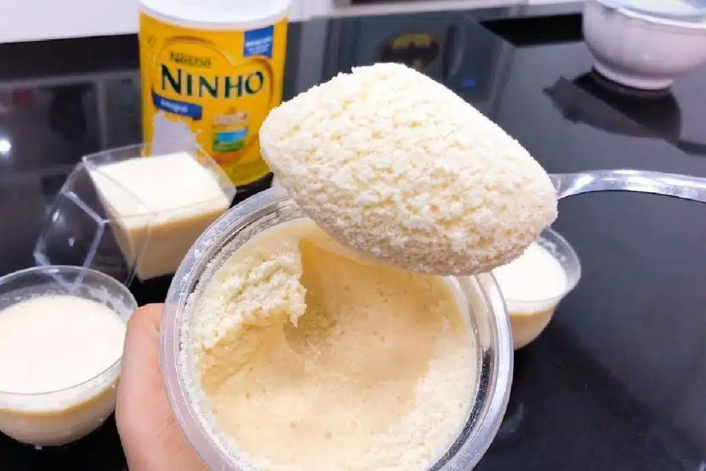 Mousse de leite ninho