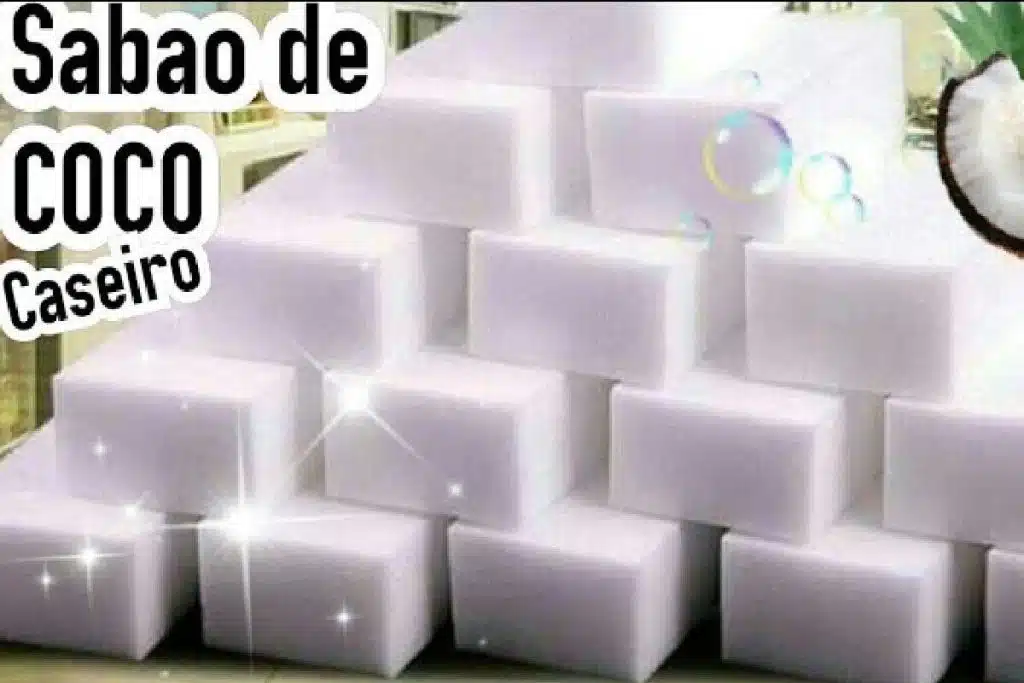 Sabão de coco caseiro