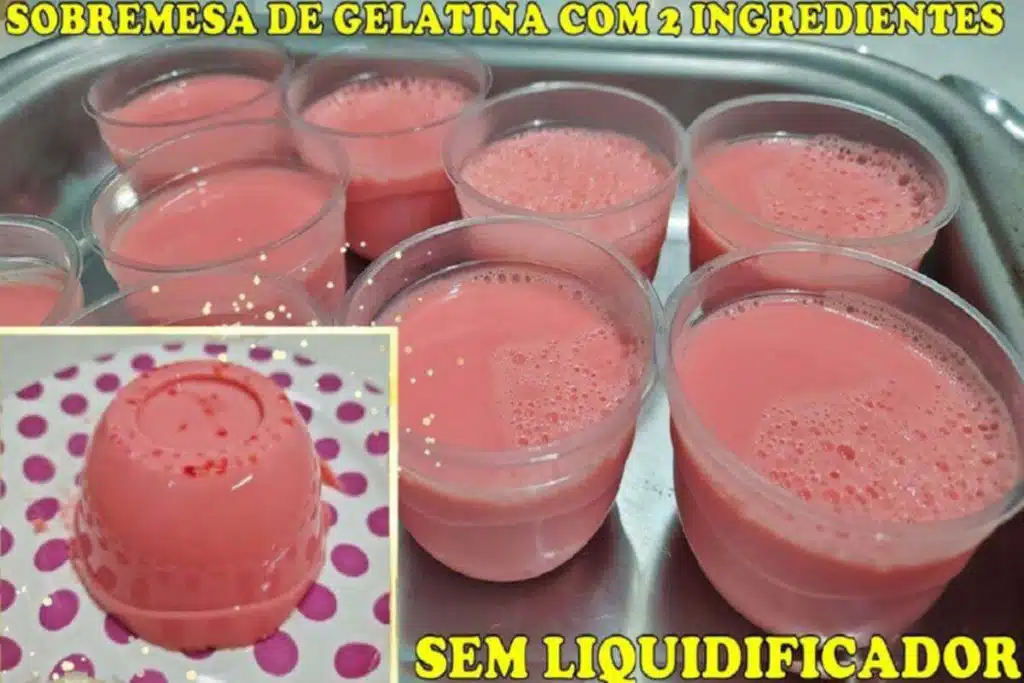 Sobremesa de gelatina