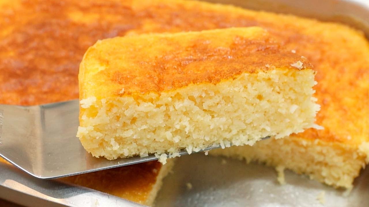 Bolo de Coco Molhadinho sem Trigo