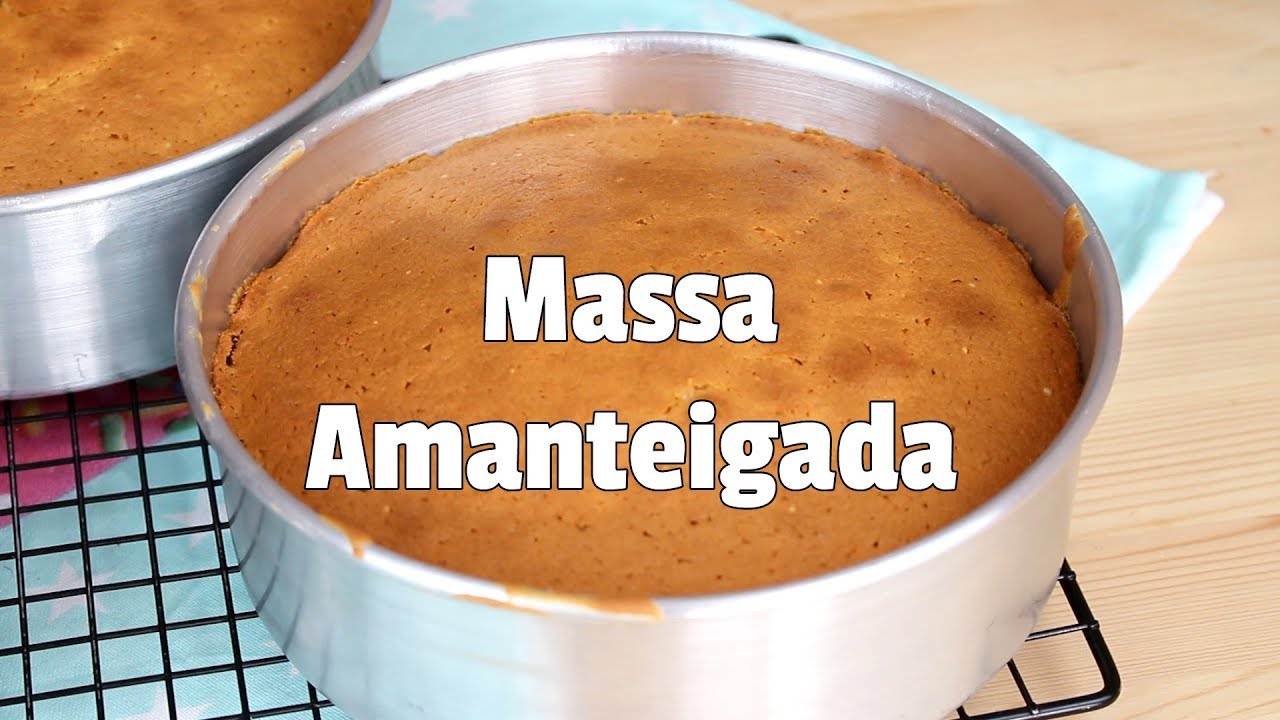 Massa Amanteigada para Bolo