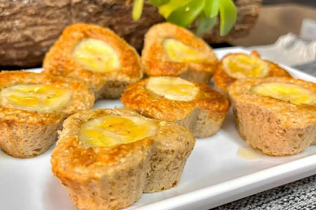 Bolinho de aveia com banana