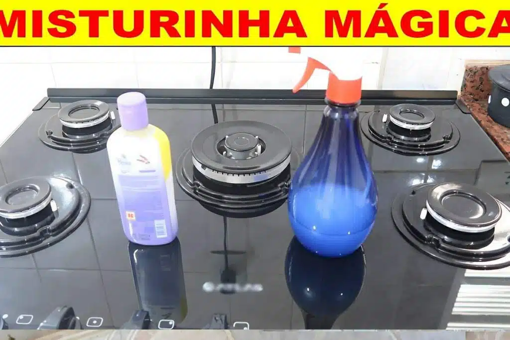 Misturinha para limpar fogão