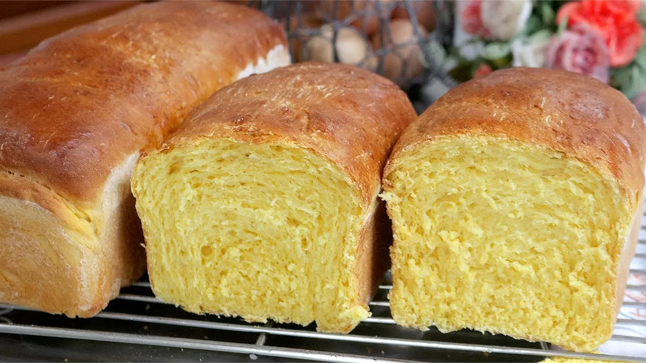 Pão caseiro de cenoura