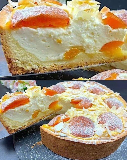 Torta de Pêssegos e Requeijão