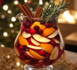 Sangria de Natal sem álcool perfeita para as celebrações de Natal